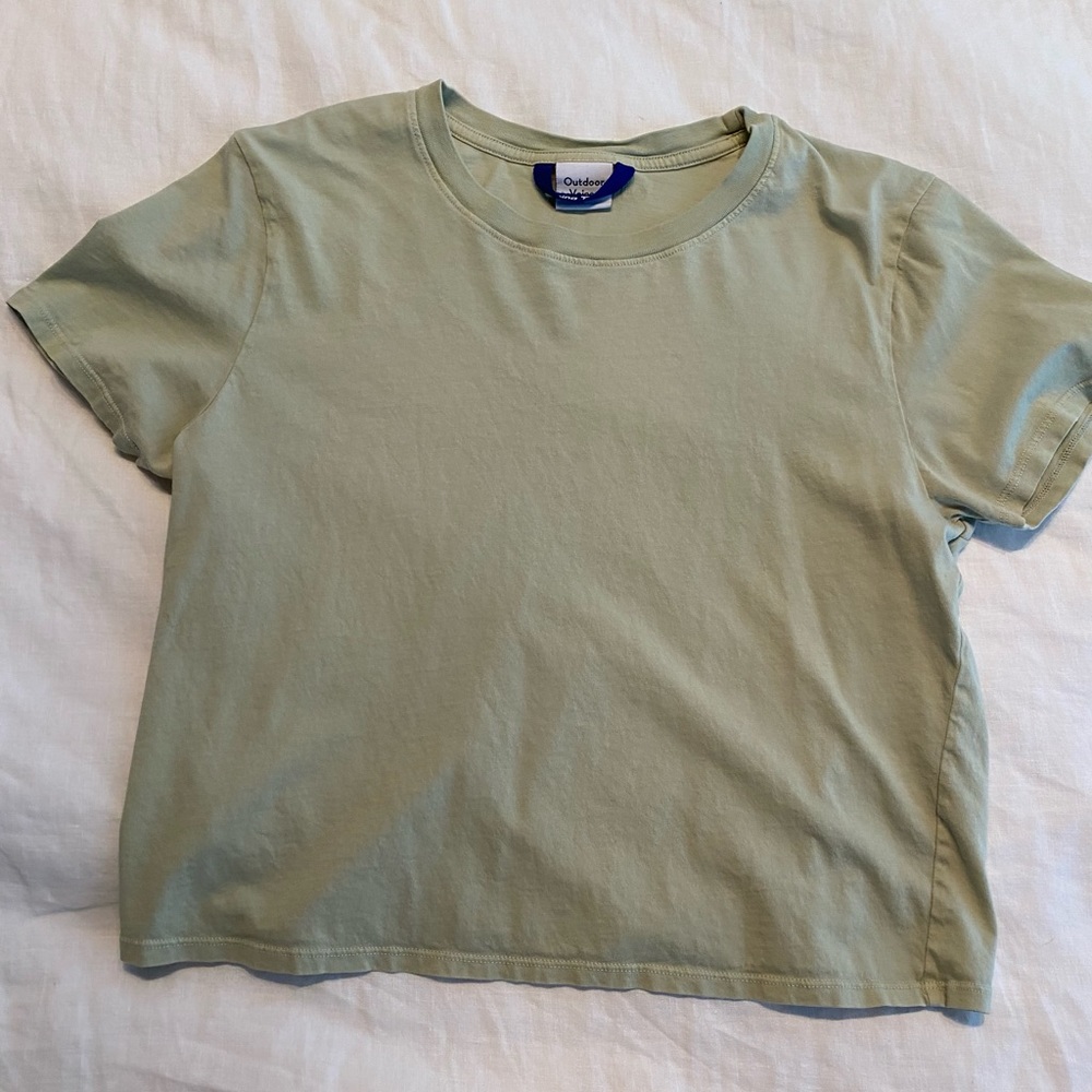 Outdoor Voices Everyday Short Sleeve Shirt in Rosemary